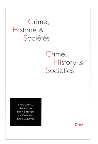 Crime, Histoire et Sociétés