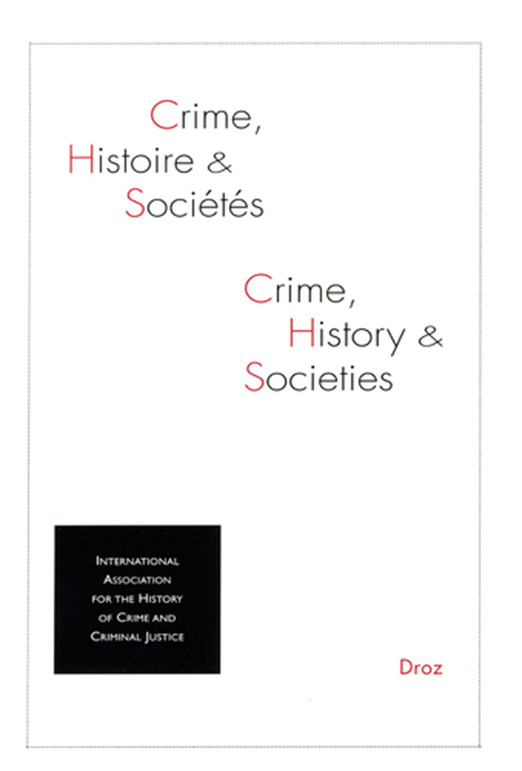 Crime, histoire et société